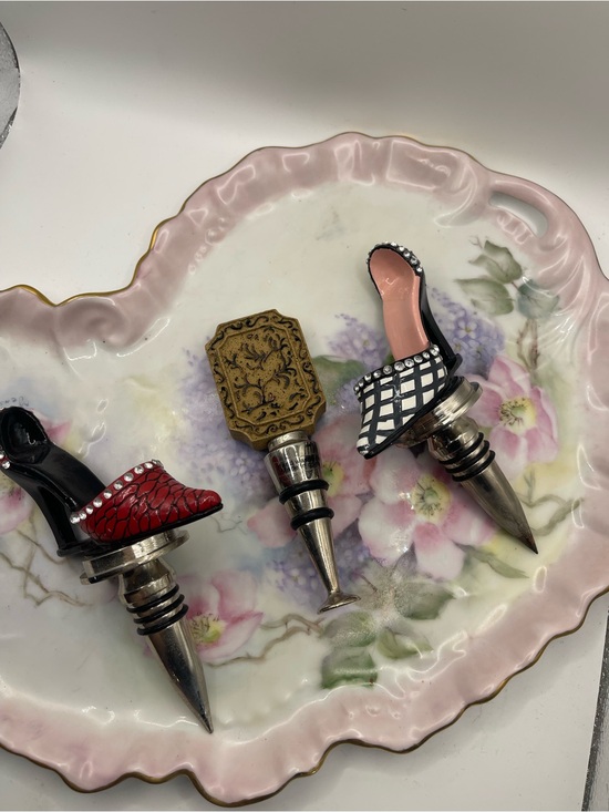 Other - High Heel Shoe Wine Bottle Stoppers - Red, Black & Pink